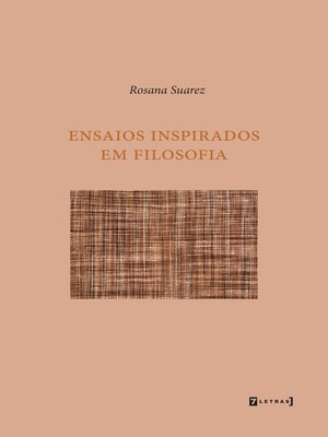 cover image of Ensaios inspirados em filosofia